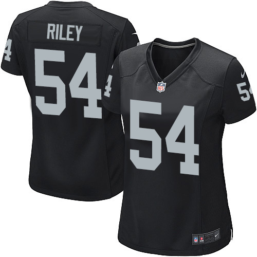 Women's Game Perry Riley Nike Jersey Black Home - #54 NFL Oakland Raiders